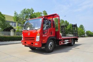 這款國六挖機(jī)平板運輸車很火，關(guān)注沒？